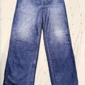 Women's Blue Denim sweat pant jeans